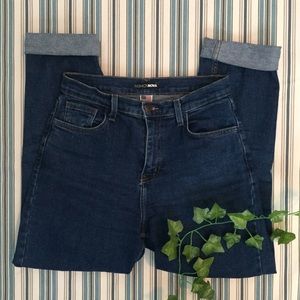 Dark Wash High Waisted Mom Jeans